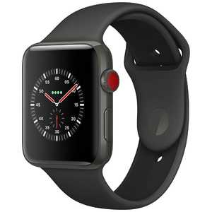 アップル Apple Watch Edition（GPS + Cellularモデル） 42mm グレイセラミックケースとグレイ/ブラックスポーツバンド　MQM62J/A MQM62JA