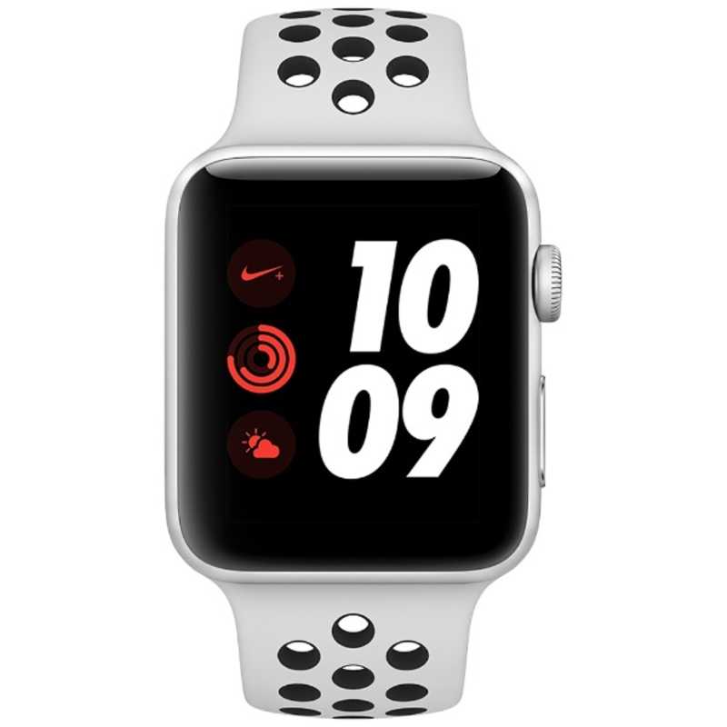 アップル アップル Apple Watch Nike+（GPS + Cellularモデル） 42mm シルバーアルミニウムケースとピュアプラチナ/ブラックNikeスポーツバンド　MQME2J/A MQME2JA MQME2JA