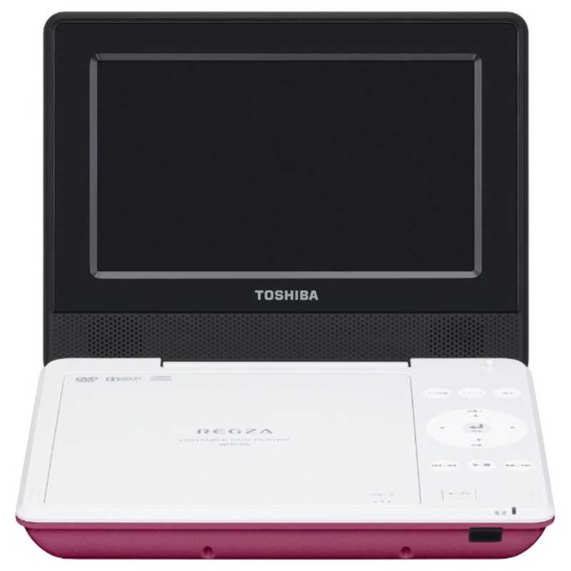 東芝　TOSHIBA 東芝　TOSHIBA 7V型 ポータブルDVDプレーヤー ピンク SD-P710S SD-P710S