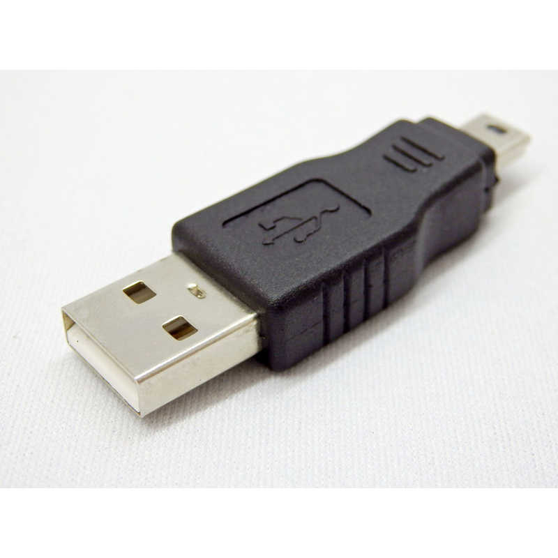 Mim Usb SSAサービス USB変換コネクタ USB A(オス) miniUSB(オス) miniUSB(オス) / USB A(オス) ブラック ...