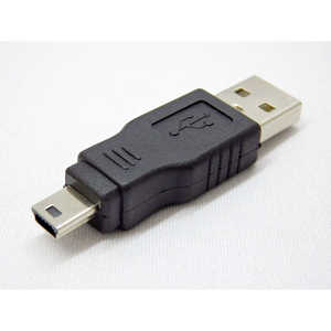 SSAサービス USB変換コネクタ USB A(オス) miniUSB(オス) miniUSB(オス) / USB A(オス) ブラック SUAMMIM