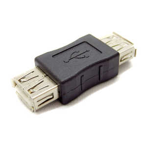 SSAサービス USB変換コネクタ [USB A(メス) /USB A(メス)] ブラック  SUAFUAF