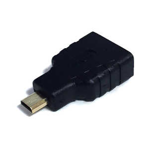 SSAサービス HDMI変換アダプタ ブラック [HDMI⇔MicroHDMI] SMCHMHDMAF
