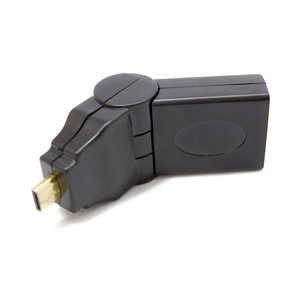 SSAサービス HDMI変換アダプタ ブラック [HDMI⇔MicroHDMI] SMCHMHDAFL