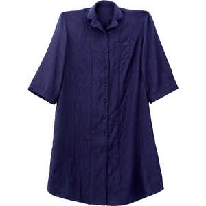 タオル美術館 レディースガーゼワンピースパジャマ ネイビー cococi LDK