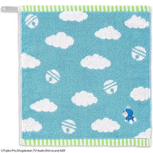 タオル美術館 MiRAi ドラえもん 雲 ループ付きウォッシュタオル(約34×35cm) ブルー