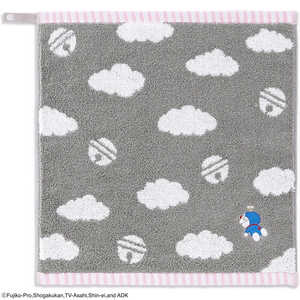 タオル美術館 MiRAi ドラえもん 雲 ループ付きウォッシュタオル(約34×35cm) グレー