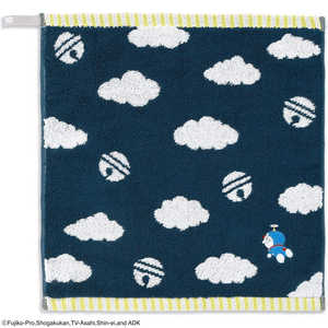 タオル美術館 MiRAi ドラえもん 雲 ループ付きウォッシュタオル(約34×35cm) ネイビー