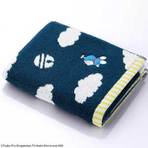 タオル美術館 MiRAi ドラえもん 雲 フェイスタオル(約34×80cm) ネイビー