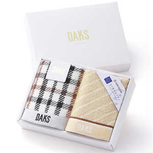 タオル美術館 NEWハウスチェック ウォッシュタオル×2 ベージュ DAKS タオル美術館 NEWハウスチェック ウォッシュタオル×2 ベージュ DAKS