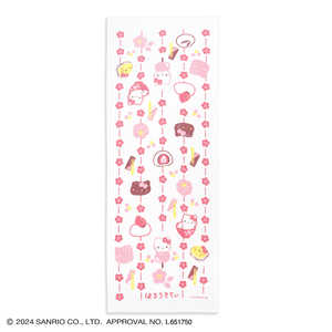 タオル美術館 和菓子 手ぬぐいタオル ピンク ハローキティ サンリオ タオル美術館 和菓子 手ぬぐいタオル ピンク ハローキティ サンリオ