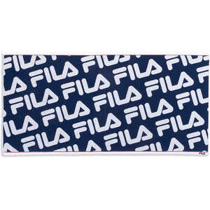 タオル美術館 FILA(フィラ)総柄 ボディタオル(約70×140cm) ネイビー タオル美術館 FILA(フィラ)総柄 ボディタオル(約70×140cm) ネイビー