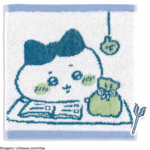 タオル美術館 おうち タオルハンカチ ブルー(約20×20cm) ちいかわ 