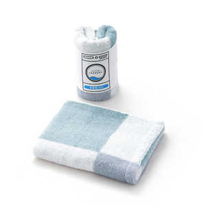 タオル美術館 TOWEL LAUNDRY the ベーシック フェイスタオル 約34×80cm ブルー 23-3012120B