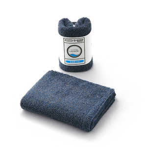 タオル美術館 TOWEL LAUNDRY ふっくらボリューム フェイスタオル 約34×80cm ブルー 23-3032150B