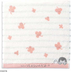 タオル美術館 コウペンちゃん いっつもえらいんだよ タオルハンカチ(約25×25cm) ピンク