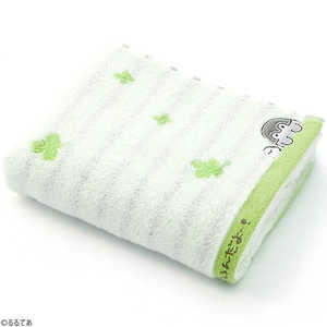 タオル美術館 コウペンちゃん いっつもえらいんだよ フェイスタオル(約34×80cm) グリーン