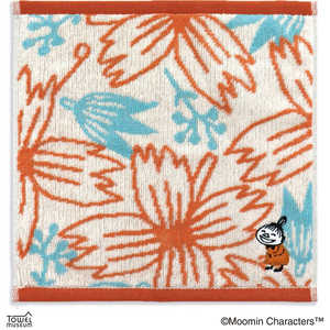 タオル美術館 踊る花 タオルハンカチ オレンジ MOOMIN タオル美術館 踊る花 タオルハンカチ オレンジ MOOMIN