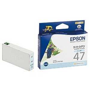 ＜コジマ＞ エプソン EPSON インクカートリッジ シアン ICLC47