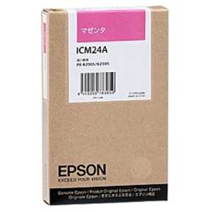 エプソン EPSON インクカートリッジ (マゼンタ) ICM24A