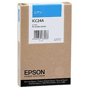 ＜コジマ＞ エプソン EPSON インクカートリッジ (シアン) ICC24A画像