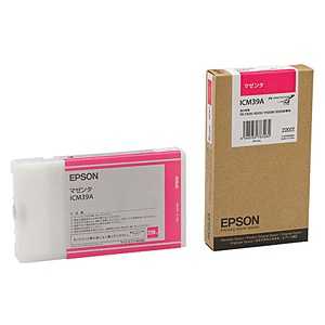 ＜コジマ＞ エプソン EPSON インクカートリッジ (マゼンタ) ICM39A画像