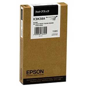 エプソン EPSON インクカートリッジ (フォトブラック) ICBK38A