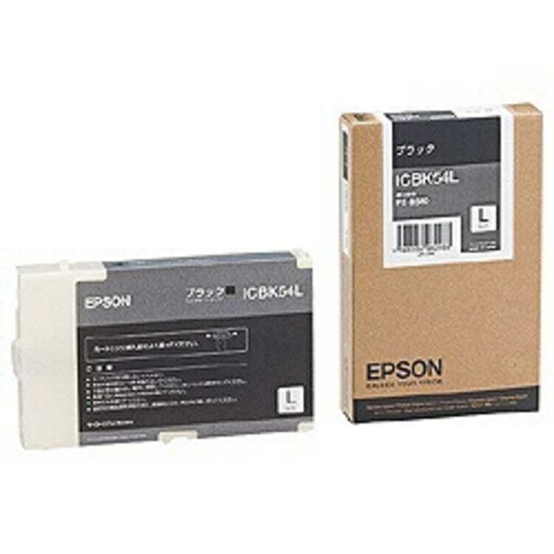 エプソン　EPSON エプソン　EPSON ブラックインクカートリッジL ICBK54L (ブラック) ICBK54L (ブラック)