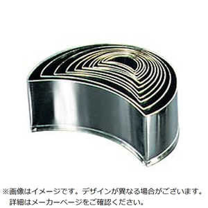 江部松商事 EBM 18-0ステンレス パテ抜 三日月 12pcsセット 3087400