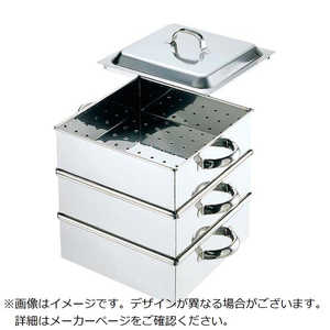 江部松商事 EBM 業務用 電磁角蒸器(レギュラータイプ)36cm 2段 6551500