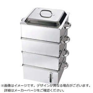 江部松商事 EBM 業務用 電磁角蒸器(水量計付)39cm 3段 6482600