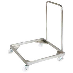 江部松商事 18-8 グラスラックドーリー ハンドル着脱式(底板付) 3119110