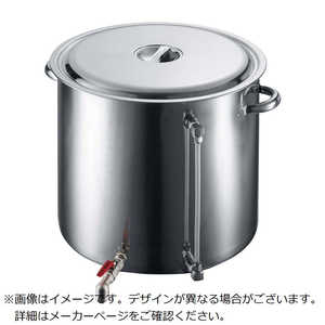 江部松商事 EBM 18-8 蛇口付 スープ寸胴鍋(水量計付)80型 3584301 江部松商事 EBM 18-8 蛇口付 スープ寸胴鍋(水量計付)80型 3584301