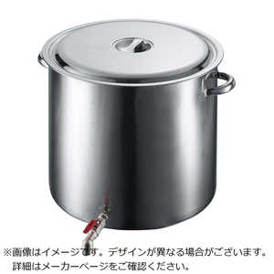 江部松商事 EBM 18-8 蛇口付 スープ寸胴鍋 51cm 3589210 江部松商事 EBM 18-8 蛇口付 スープ寸胴鍋 51cm 3589210