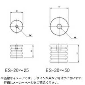 カメダデンキ カメダESスペｰサｰ難燃性両面ナットタイプ  ESM204VO