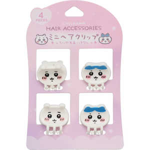 粧美堂 ミニヘアクリップ4P ちいかわ&ハチワレ 粧美堂 ミニヘアクリップ4P ちいかわ&ハチワレ