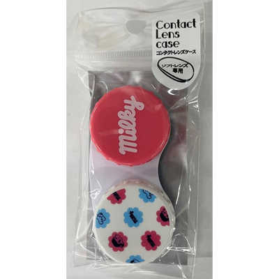 コンタクトケース フラミンゴ サボテン 粧美堂 (ソフト用/ケース)ミルキー コンタクトレンズケース FJ38085 の