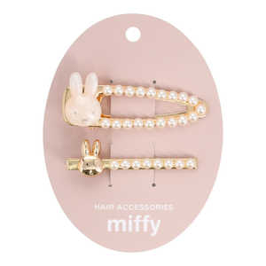 粧美堂 ミッフィーヘアクリップset パール MF56912