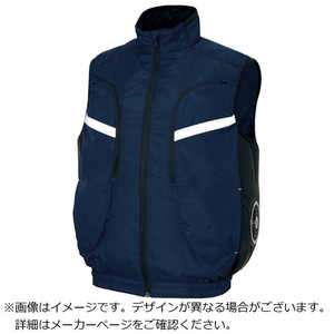 アイトス 物流作業対応型 空調服ベスト ( 空調服 TM) ネイビー SS AZ50195008SS