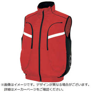 アイトス 物流作業対応型 空調服ベスト ( 空調服 TM) レッド 6L AZ501950096L
