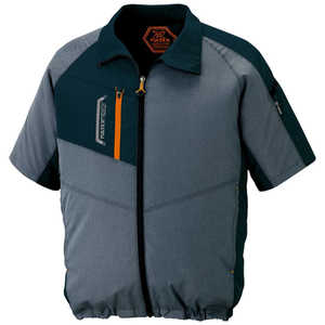 アイトス 空調服用 半袖ジャケット ( 空調服 TM ) 杢チャコール SS AZ50198114SS