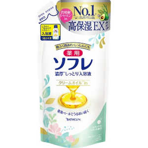 バスクリン 薬用ソフレ 濃厚しっとり入浴液 リラックスサボンの香り つめかえ用 400mL バスクリン 薬用ソフレ 濃厚しっとり入浴液 リラックスサボンの香り つめかえ用 400mL