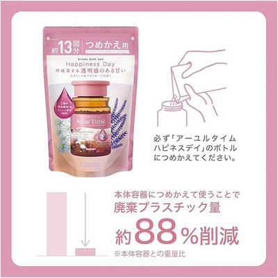 バスクリン アーユルタイム バランスデイ ボトル 520g バスソルト 入浴剤 浴用化粧料