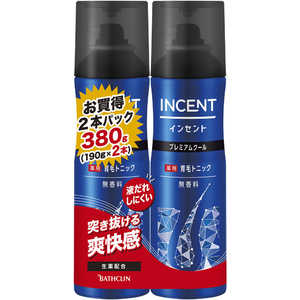 バスクリン INCENT(インセント) 薬用育毛トニック 無香料 プレミアムクール 190g ペアパック (医薬部外品) バスクリン INCENT(インセント) 薬用育毛トニック 無香料 プレミアムクール 190g ペアパック (医薬部外品)