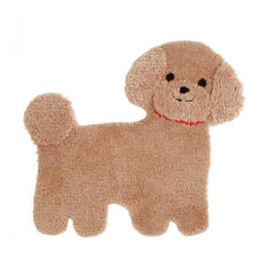 オカ 洗える ラグマット マルチ 小さめ アクセント プードル ファンディットアニマル 57521