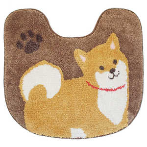 オカ ファンディットアニマル トイレマット 約55×60cm 豆しば ブラウン 257561