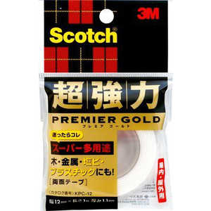 3Mジャパン 超強力両面テープ プレミアゴールド スーパー多用途 スコッチ KPC12