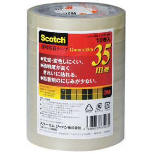 3Mジャパン 透明粘着テープ 10P 5003123510P