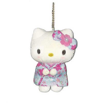 ナカジマコーポレーション ハローキティ 桜着物 水色マスコット の通販