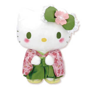 ハローキティ 着物 ぬいぐるみ 本物仕立の着物！高級着物ハローキティぬいぐるみ/和風キティ